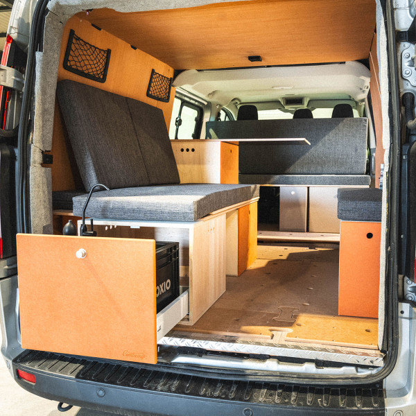 dormir en Ford Transit Custom 2  Kombi