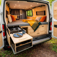kit camper para furg&oacute;n extra&iacute;ble profesional