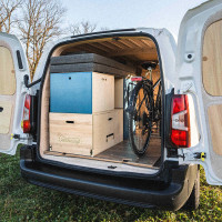 cama en utilitario compacto f&aacute;cil