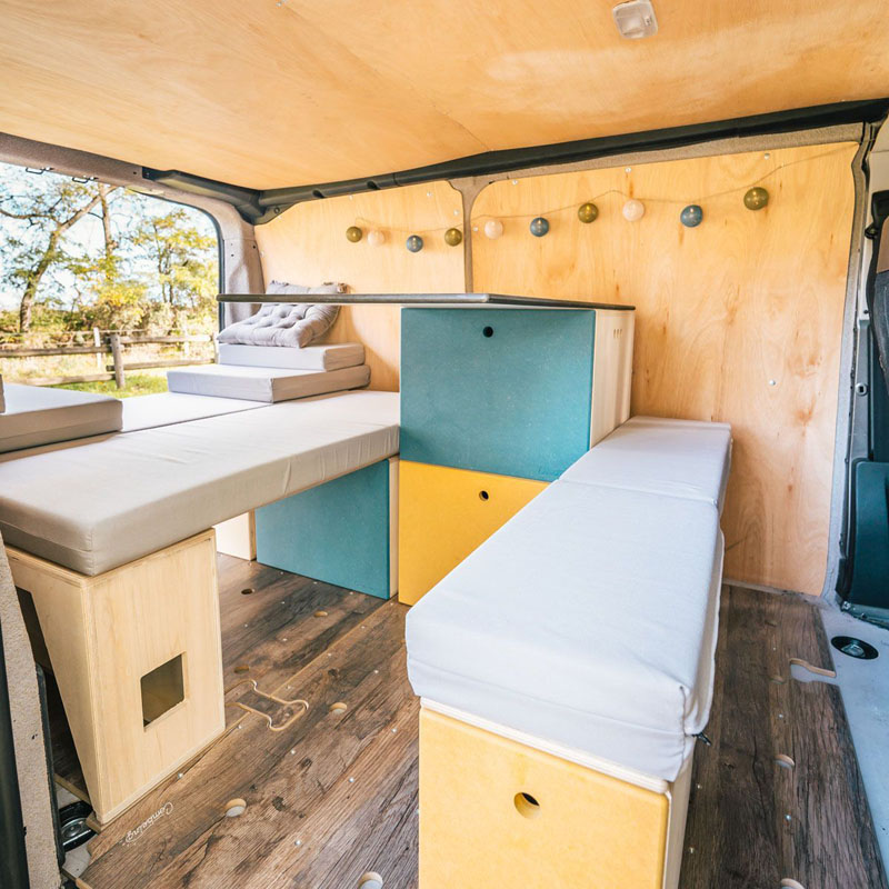 Banco de asiento van camperizada Peugeot
